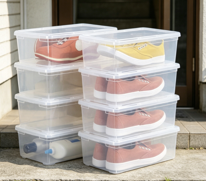 BPA-Free, Stackable Transparent Shoe Box