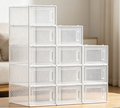 Transparent, Stackable Shoe Box for Wardrobe Organization