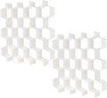 Drawer Divider Organizer 8pcs DIY Plastic Grid Honeycomb Drawer Divider White 2 Pack