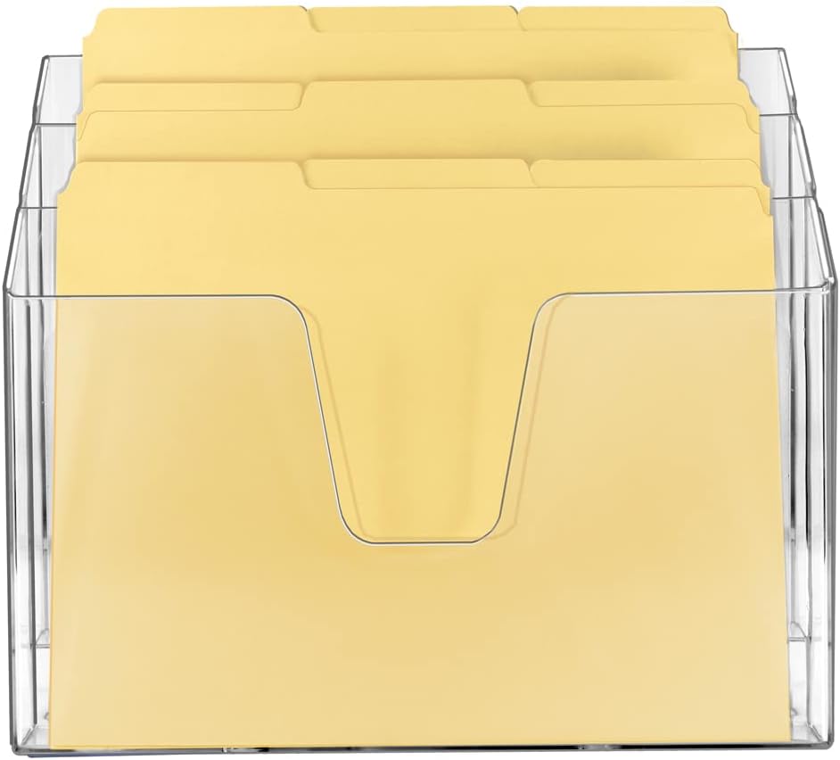 Horizontal Three-Tier File Organizer