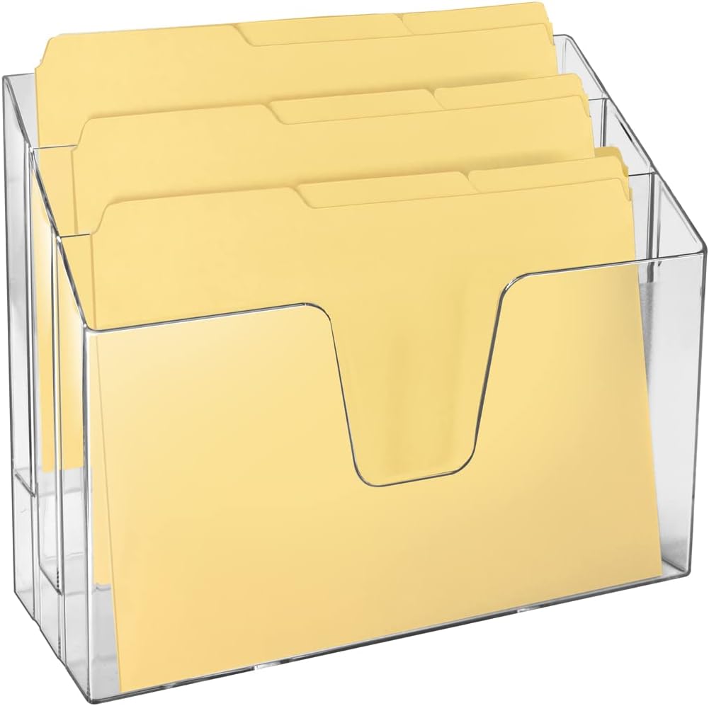 Horizontal Three-Tier File Organizer
