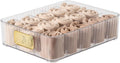 15-Compartment Detachable Plastic Underwear Drawer Organizer with Transparent Lid
