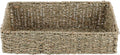 Seagrass Storage Basket, Trapezoid Organizing Bin for Shelves, Pantry, Closet and Home Decor