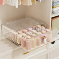 24-Compartment Transparent Acrylic Drawer Organizer with Removable Dividers