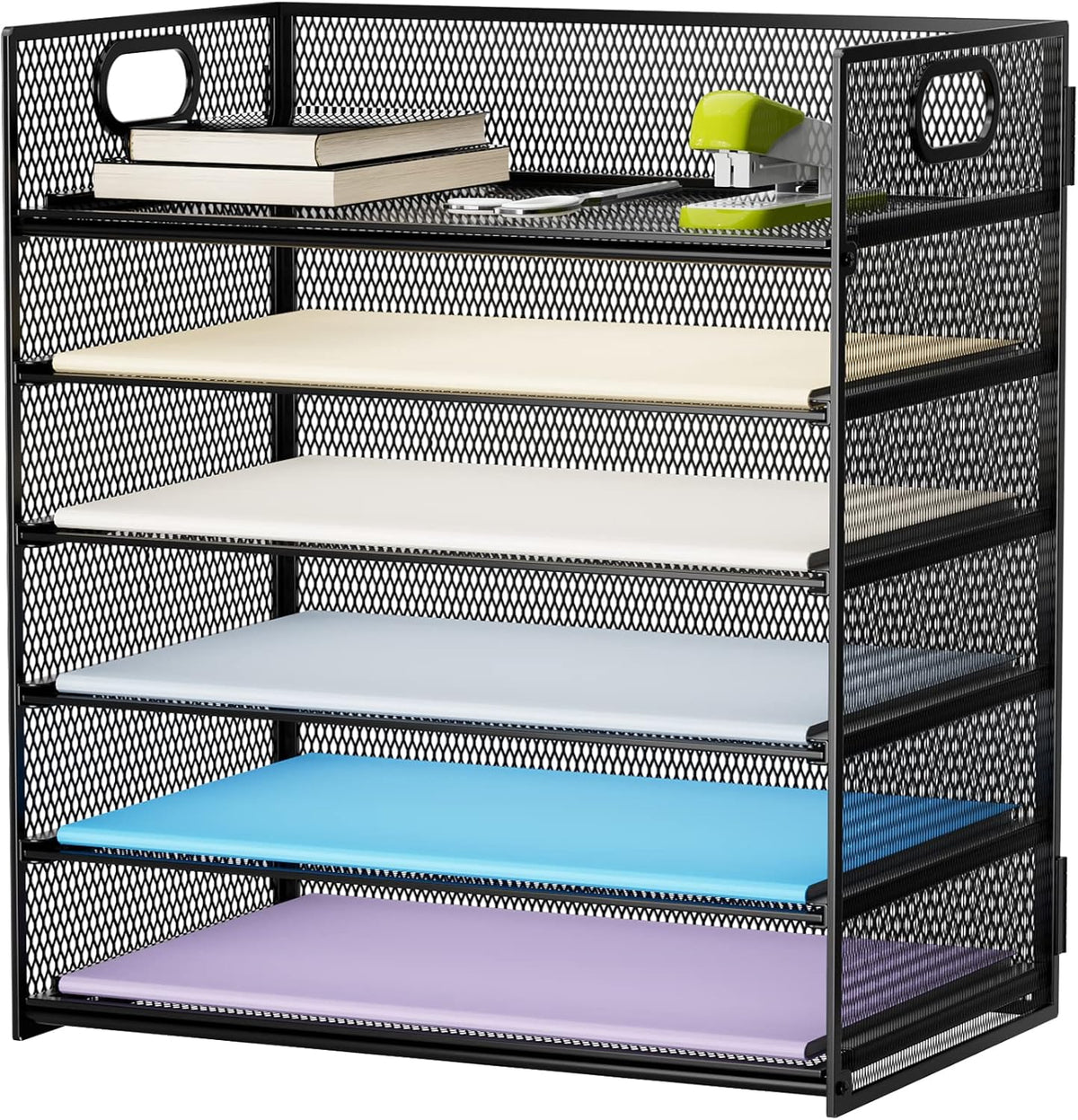6-Layer Grid Desktop File Organizer