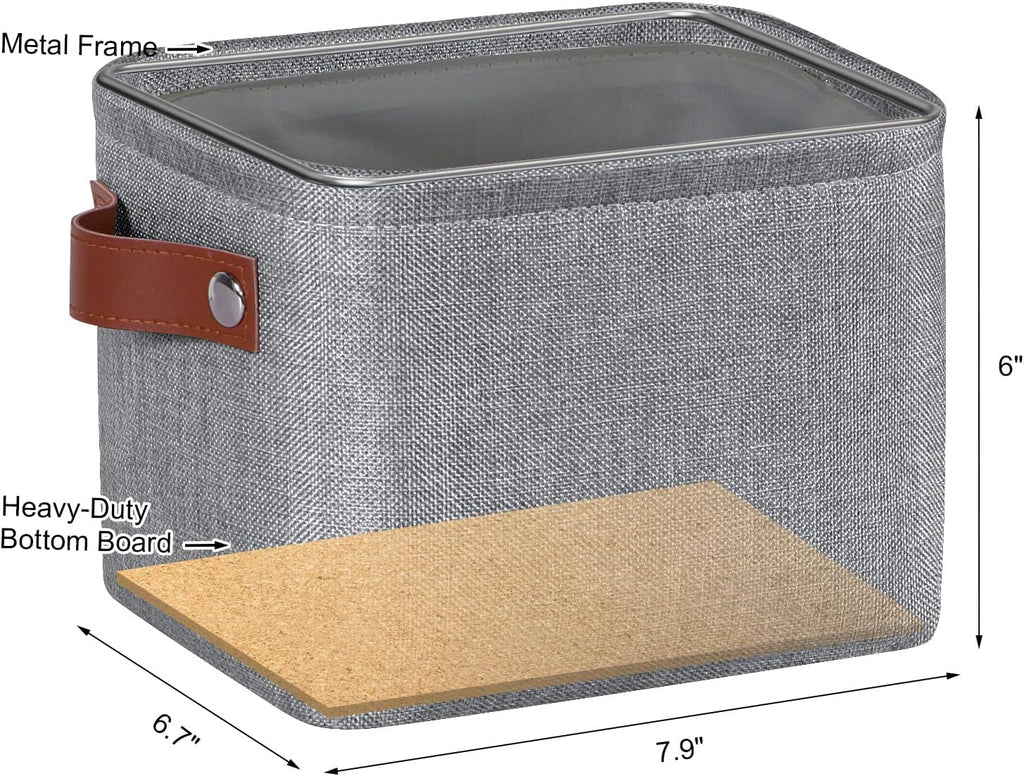 Small Fabric Storage Bin / Mini Storage Cube