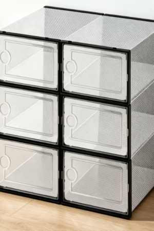 Odorless, Eco-friendly, Stackable Transparent Shoe Box