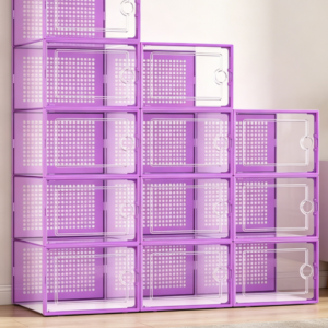 Transparent, Stackable Shoe Box for Toy Storage