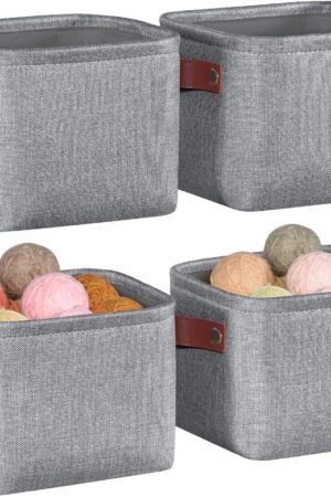 Small Fabric Storage Bin / Mini Storage Cube